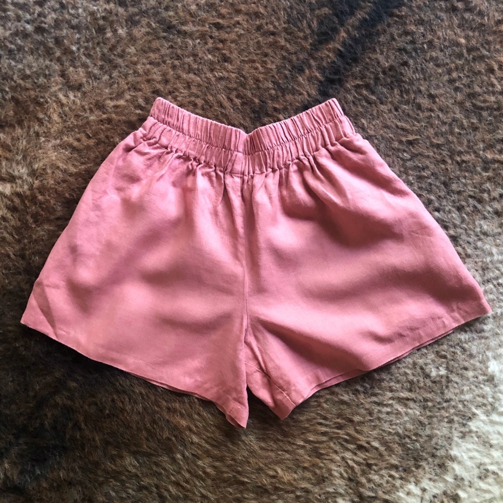 Linen High Waisted Shorts